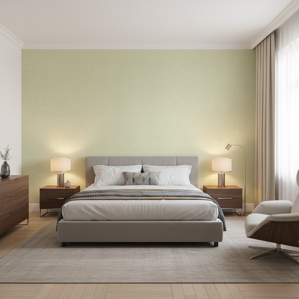 Dublin Linen Rain — Bedroom Room Setting