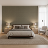 Dublin Linen Carob — Bedroom Room Setting