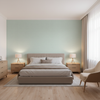 Watermill Linen pale green — Bedroom Room Setting