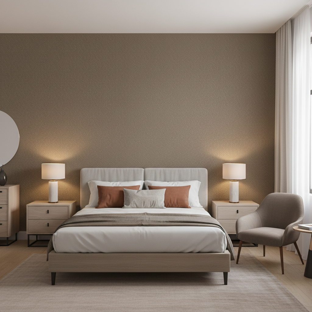 Watermill Linen Tea — Bedroom Room Setting