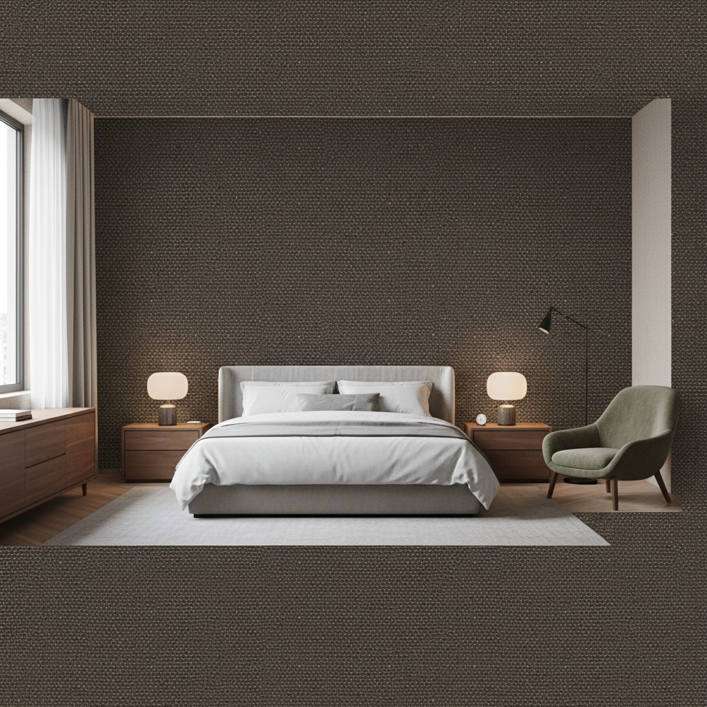 Watermill Linen Seal — Bedroom Room Setting
