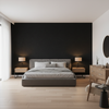 Watermill Linen Caviar — Bedroom Room Setting