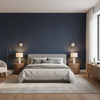 Watermill Linen Navy — Bedroom Room Setting