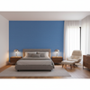 Watermill Linen cornflower blue — Bedroom Room Setting