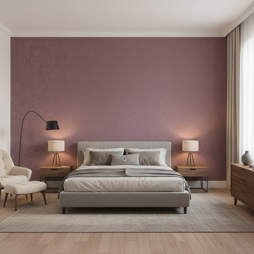 Bennett Prune — Bedroom Room Setting