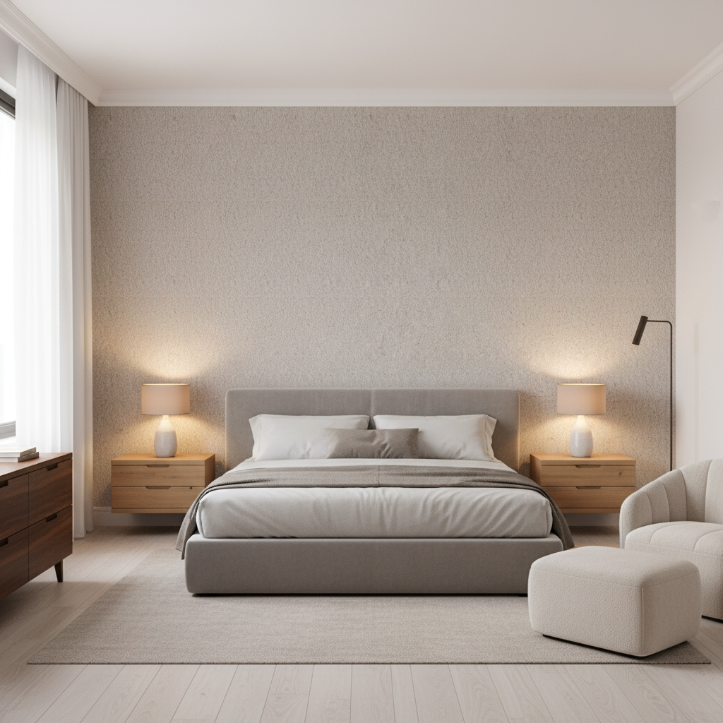 Bennett Greige — Bedroom Room Setting