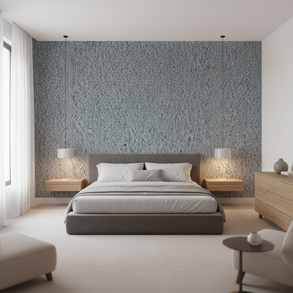 Bennett Slate Blue — Bedroom Room Setting