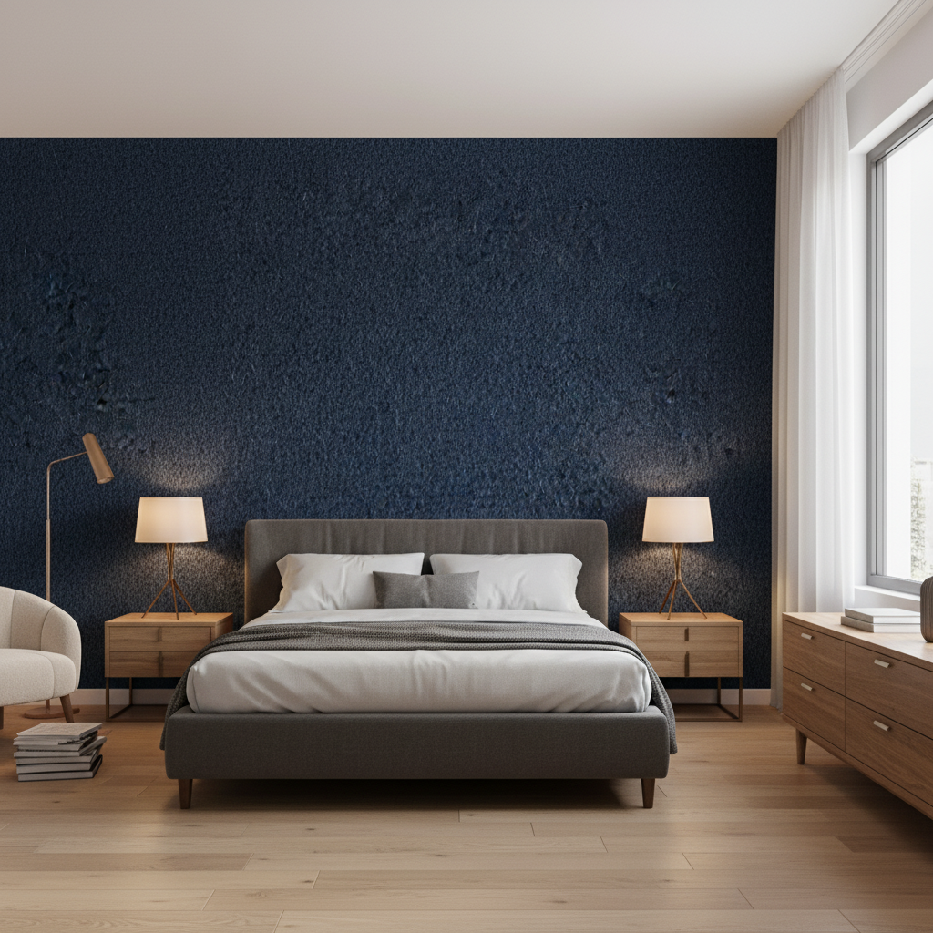 Bennett Indigo — Bedroom Room Setting