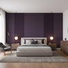 Oxford Velvet Plum — Bedroom Room Setting