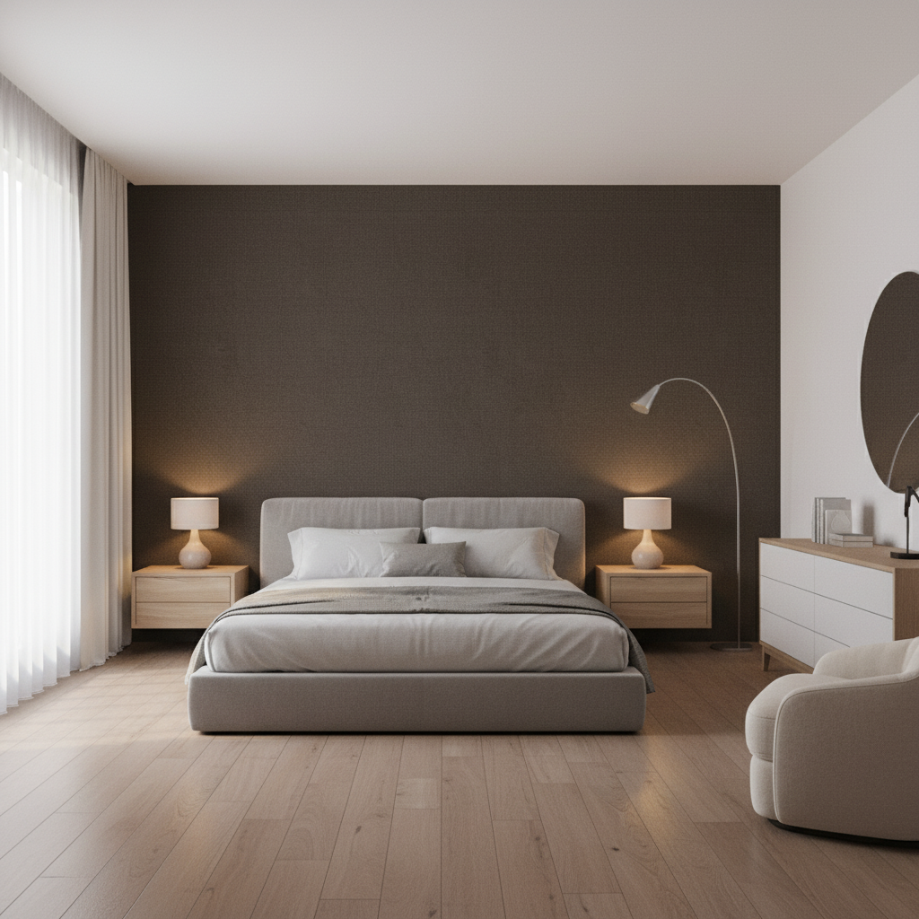 Oxford Velvet Gray — Bedroom Room Setting