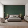 Oxford Velvet Sea Green — Bedroom Room Setting