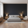 Oxford Velvet Azure — Bedroom Room Setting