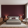 Oxford Velvet Cranberry — Bedroom Room Setting