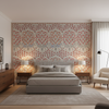 Sameera Red/Blue — Bedroom Room Setting