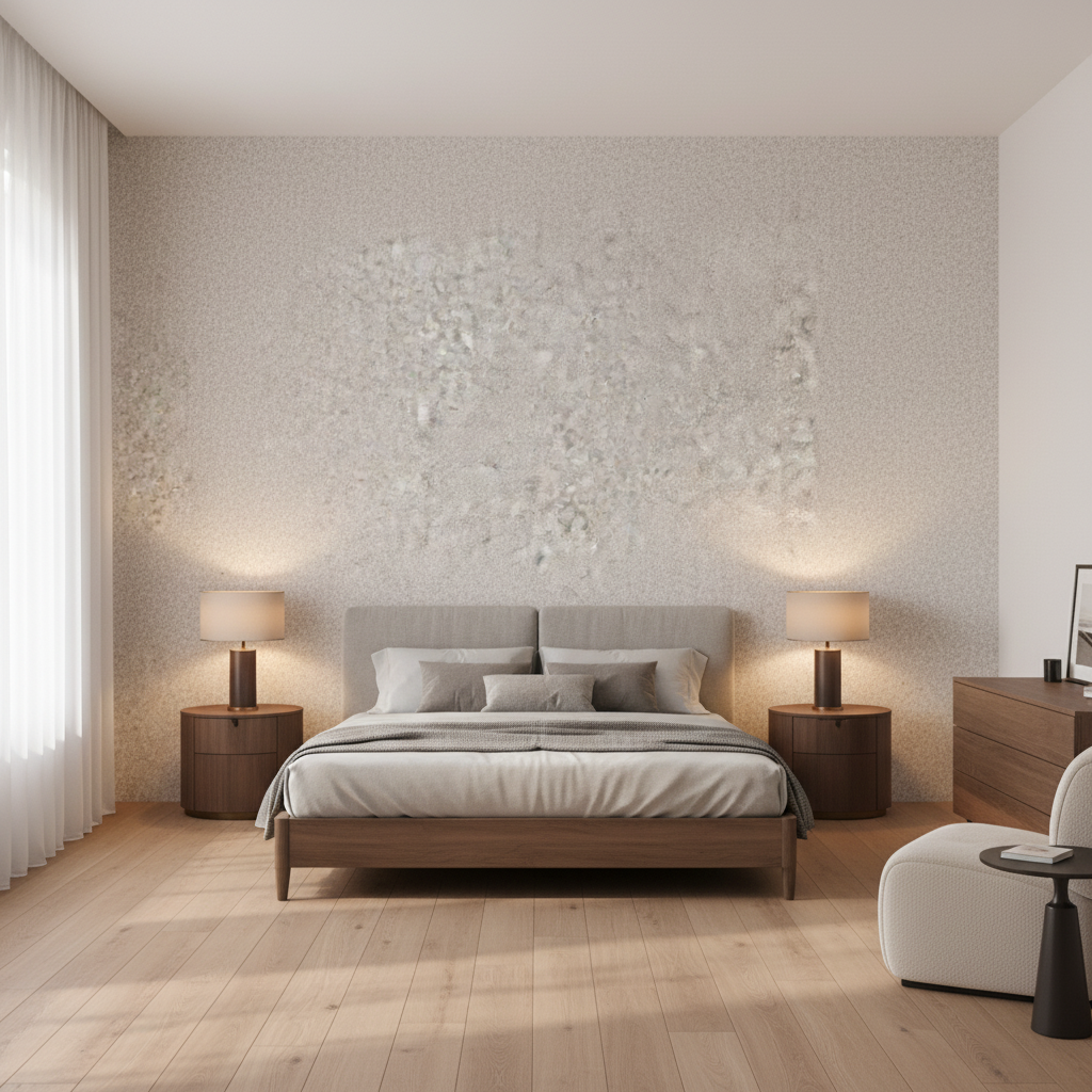 Skye Wool Moonbeam — Bedroom Room Setting
