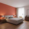 Skye Wool rust — Bedroom Room Setting