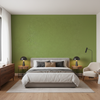Skye Wool olive green — Bedroom Room Setting