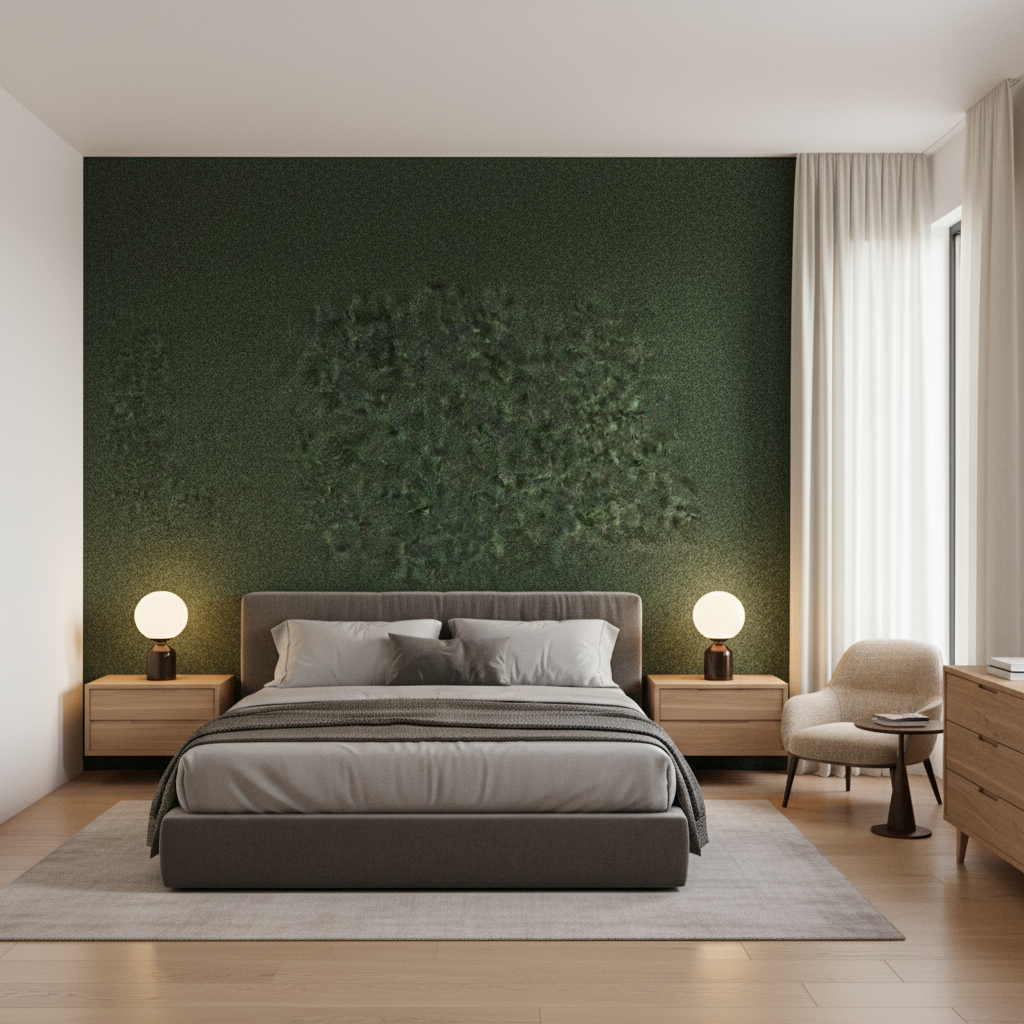 Skye Wool Bottle — Bedroom Room Setting
