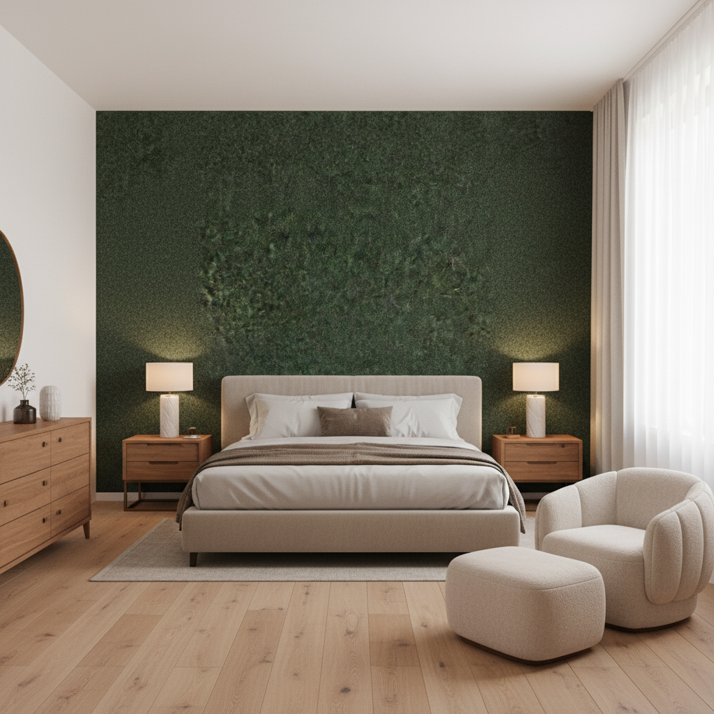 Skye Wool Bottle — Bedroom Room Setting
