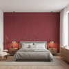 Skye Wool Cranberry — Bedroom Room Setting