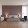 Lille Linen Thistle — Bedroom Room Setting