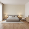 Lille Linen pale yellow — Bedroom Room Setting