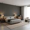 Lille Linen Hunter Green — Bedroom Room Setting