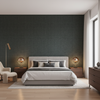 Lille Linen Hunter Green — Bedroom Room Setting