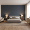 Lille Linen Midgnight — Bedroom Room Setting