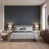 Lille Linen Midgnight — Bedroom Room Setting