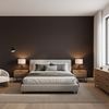 Lille Linen Coffee Bean — Bedroom Room Setting