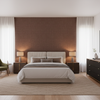 Lille Linen Old Red — Bedroom Room Setting