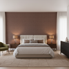 Lille Linen Old Red — Bedroom Room Setting