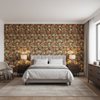 Leyland Print Tobacco — Bedroom Room Setting