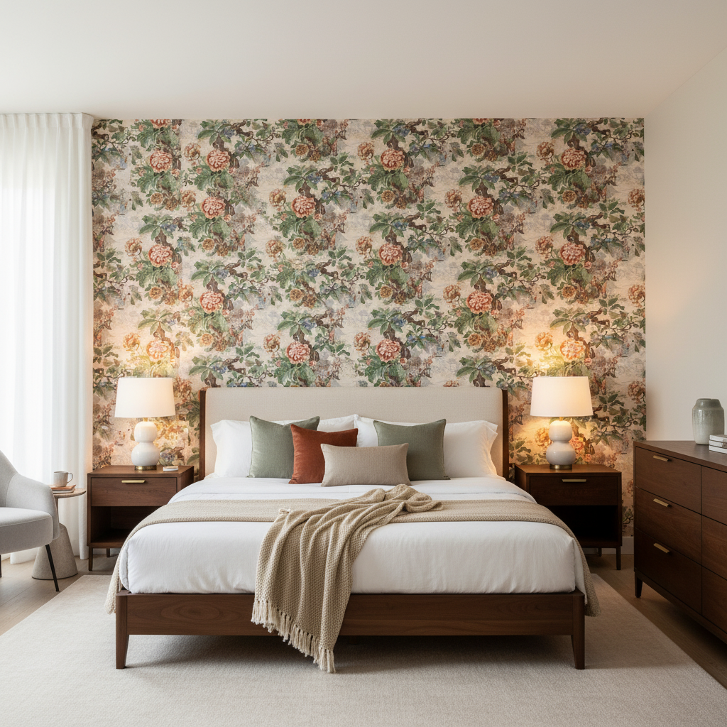 Chinese Lantern Ii Spring — Bedroom Room Setting