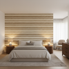 Entoto Stripe Ivory/Flax — Bedroom Room Setting
