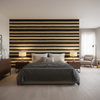 Entoto Stripe Ebony/Cocoa — Bedroom Room Setting