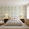 Davenport Print Greenery — Bedroom Room Setting