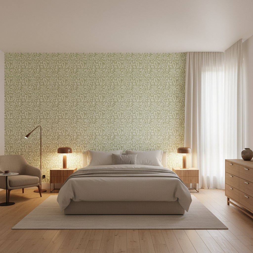 Laine Print Mist — Bedroom Room Setting