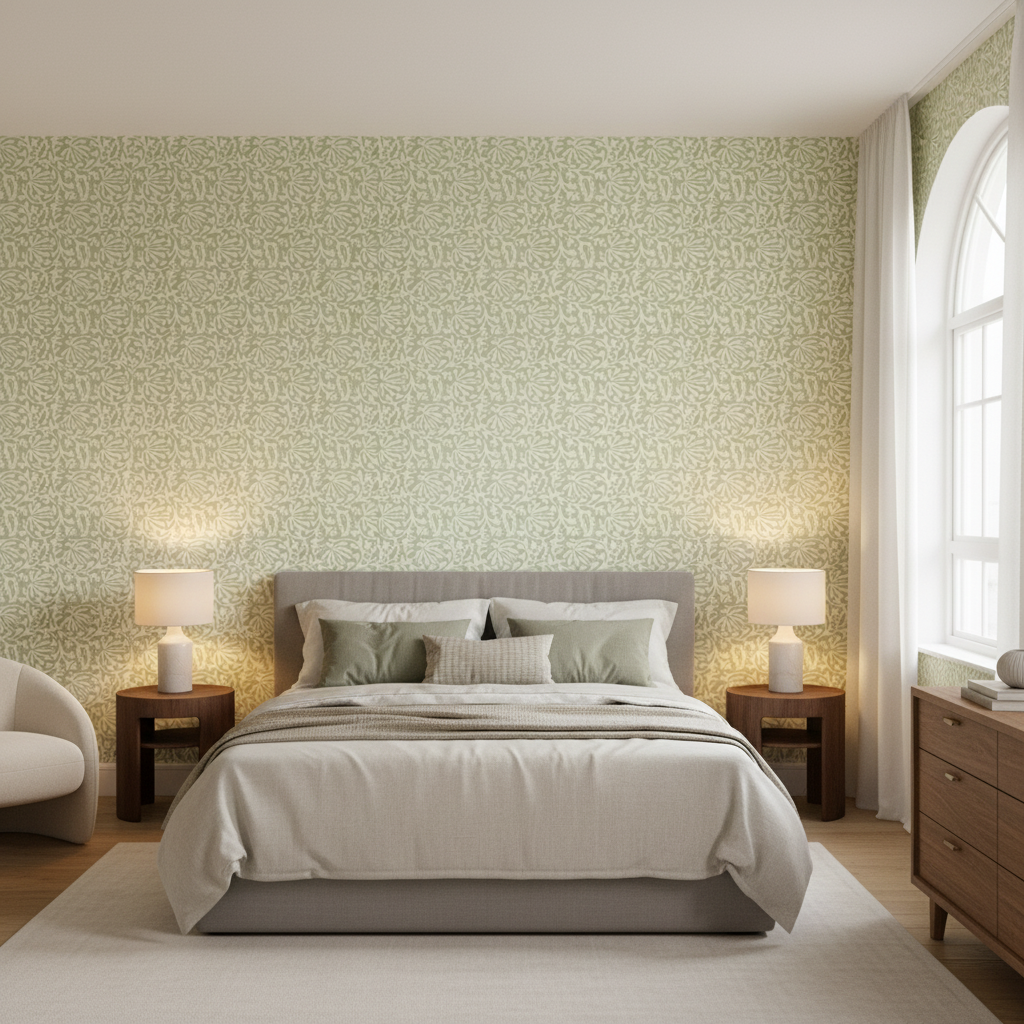 Laine Print Mist — Bedroom Room Setting