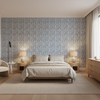 Laine Print Bluebell — Bedroom Room Setting
