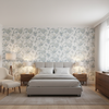 Bradford Emb Juniper/Lagoon — Bedroom Room Setting