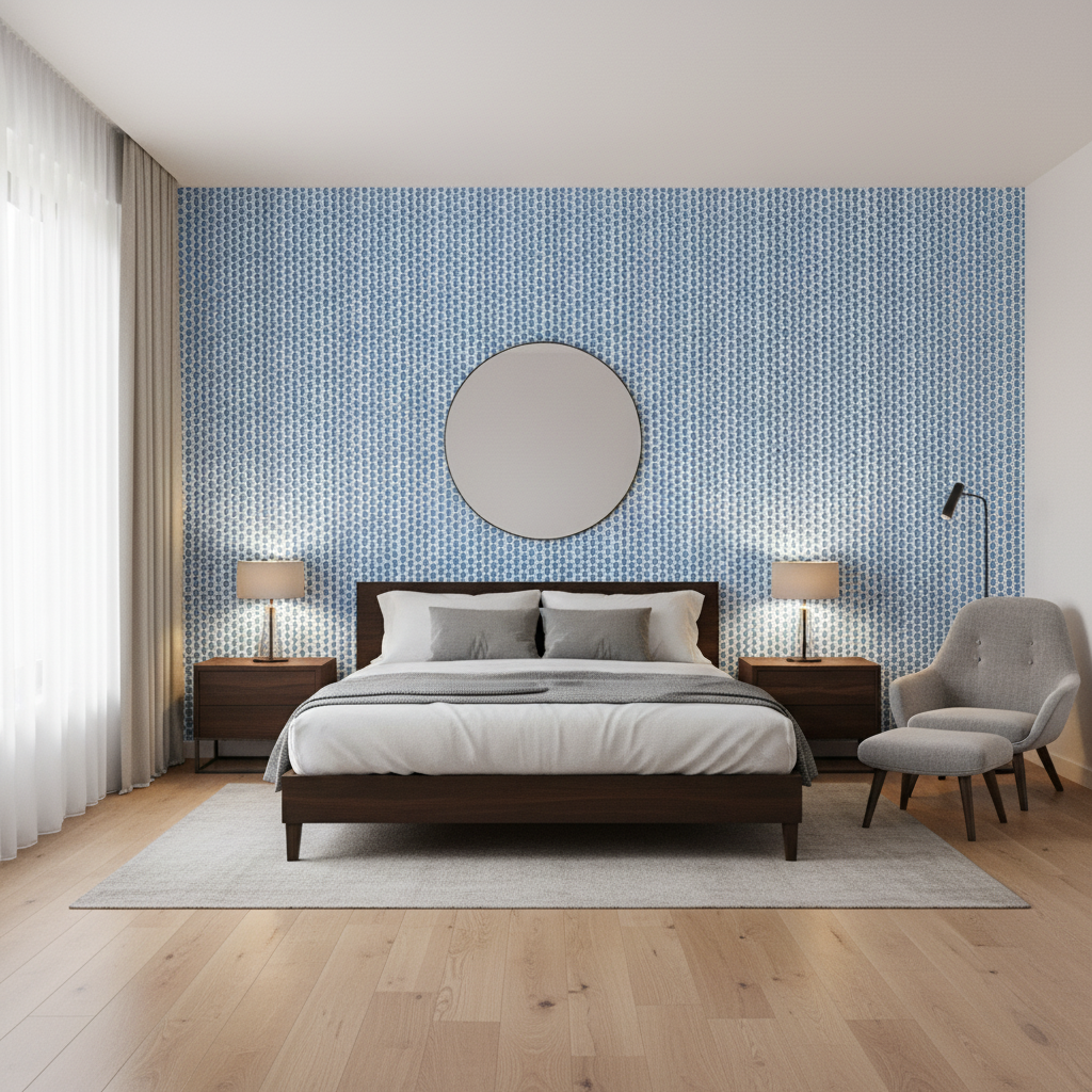 Kaya Ii Blue — Bedroom Room Setting