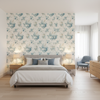 Adelyn Handblock Blue — Bedroom Room Setting