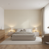 Coombes Sheer Ivory — Bedroom Room Setting