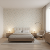 Avignon Print Aqua/Sage — Bedroom Room Setting