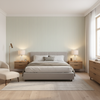 Cap Ferrat Stripe Mineral — Bedroom Room Setting