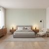 Cap Ferrat Stripe Mineral — Bedroom Room Setting