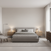 Gemma Velvet Dove — Bedroom Room Setting