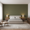 Gemma Velvet olive green — Bedroom Room Setting
